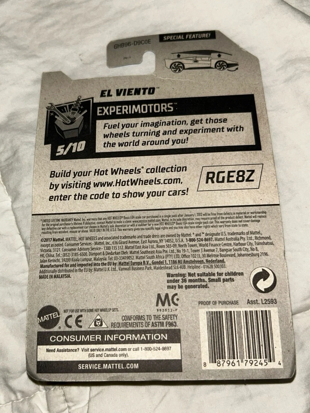 Hot Wheels 2020 Experimotors 5/10 El Viento 103/250